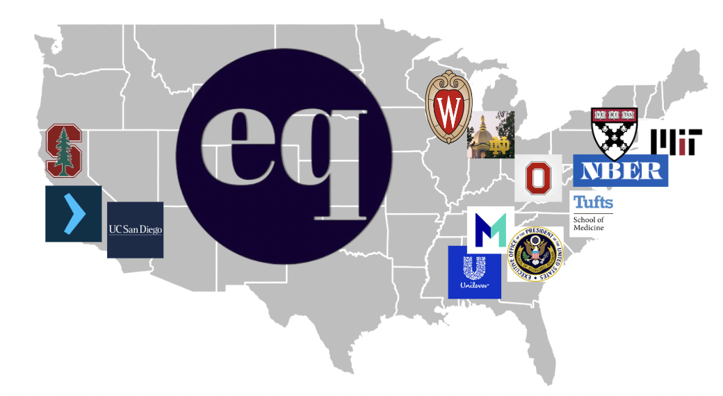image of the united states and the universities former Equilibrium members have gone onto, with the equilibrium overlayed
