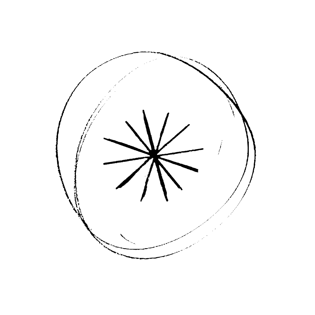 image of star with circle around