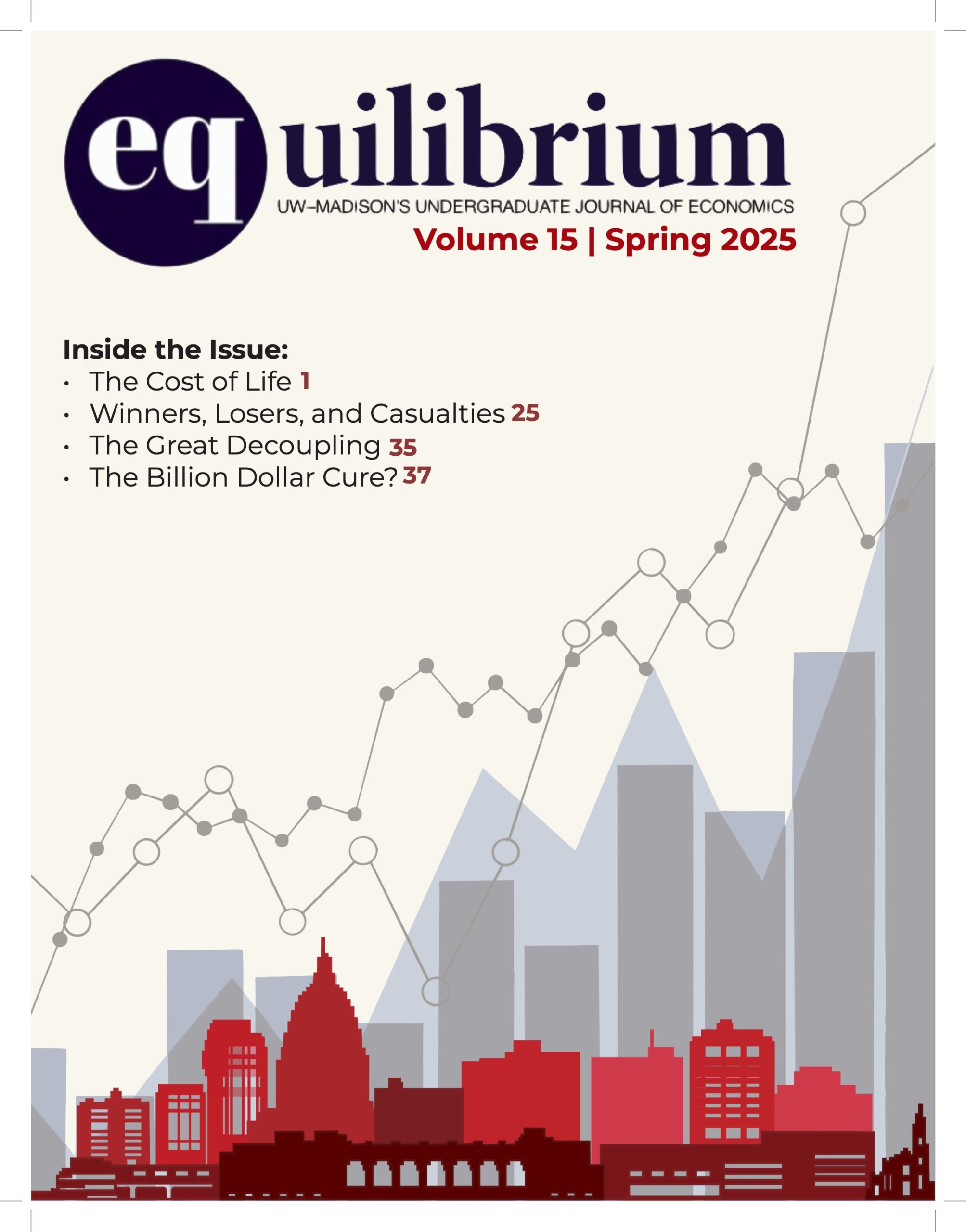 Front cover of Equilibrium volume 15 spring 2025